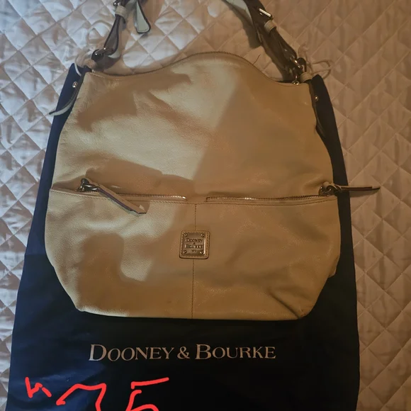 Dooney & Bourke Tan Leather Satchel - Picture 10 of 11